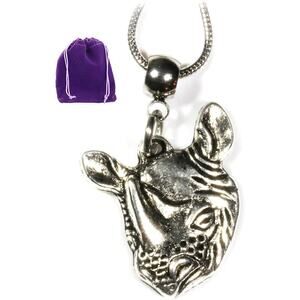 Rhinoceros Necklace - Animal Lover Gifts